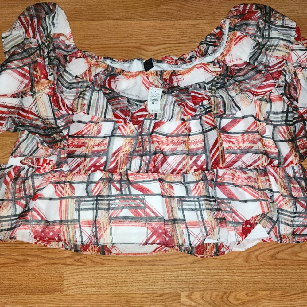 Ashley Stewart off shoulder top size 30/32